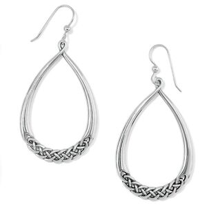 Brighton Interlok Braid Oval Drop French Wire Earrings